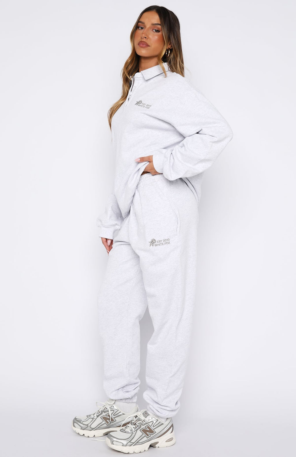 White Fox Can't Be Changed Sweatpants Grey Marle