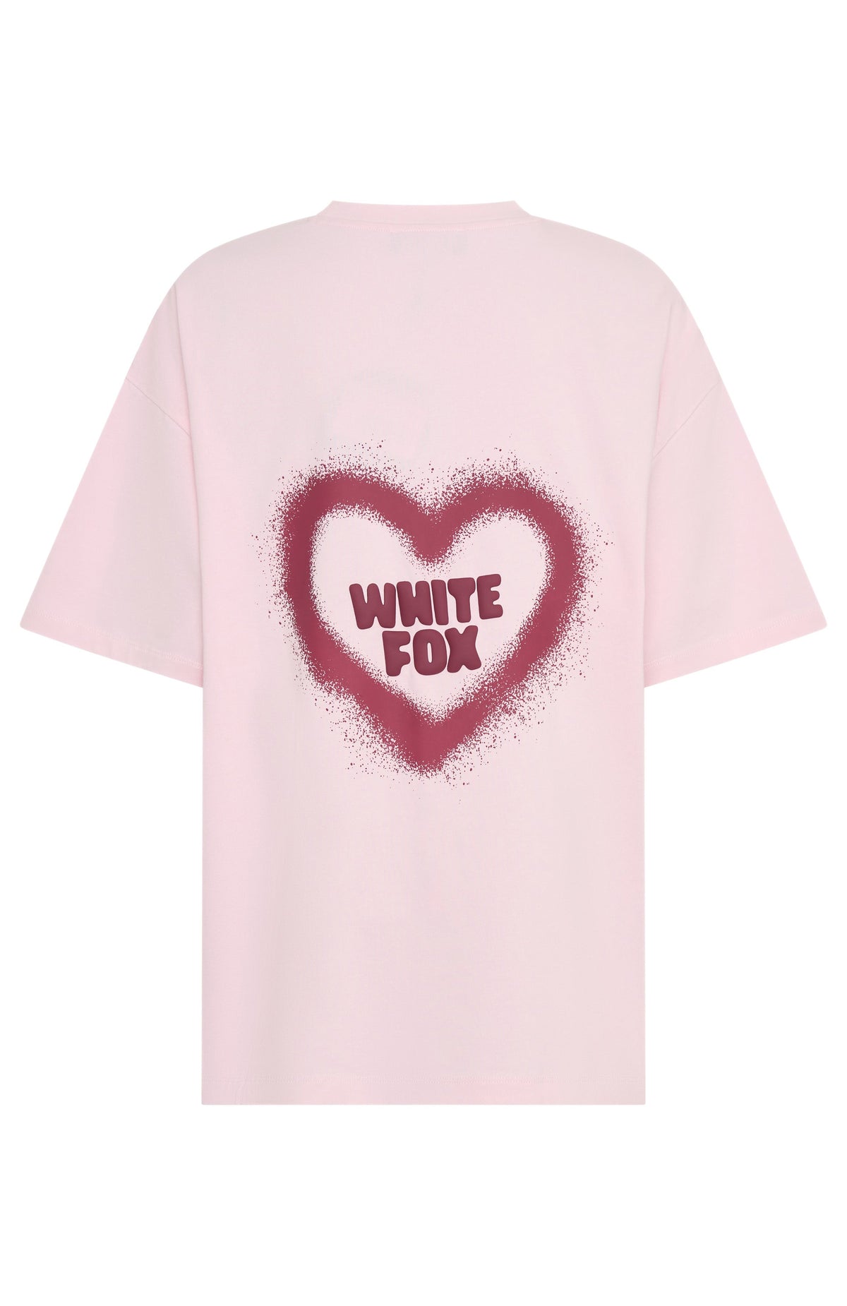 White Fox 11th Street City Girl At Heart Oversized Tee Strawberry Whip