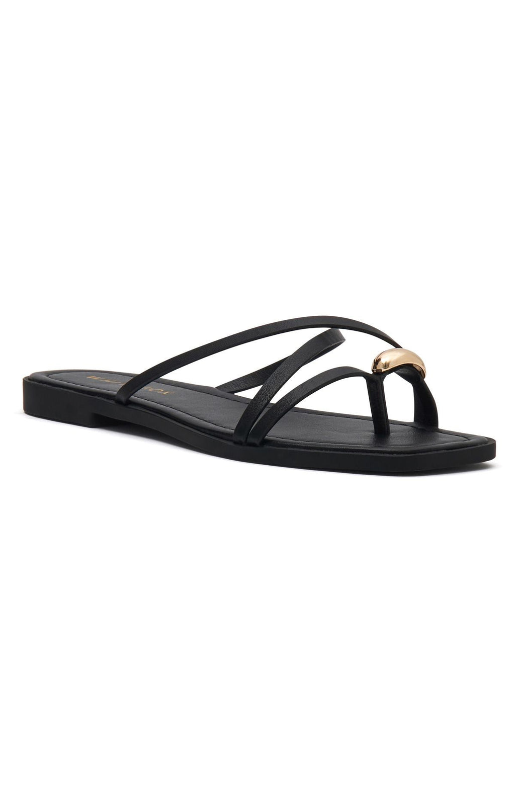 White Fox Jasper Sandals Black