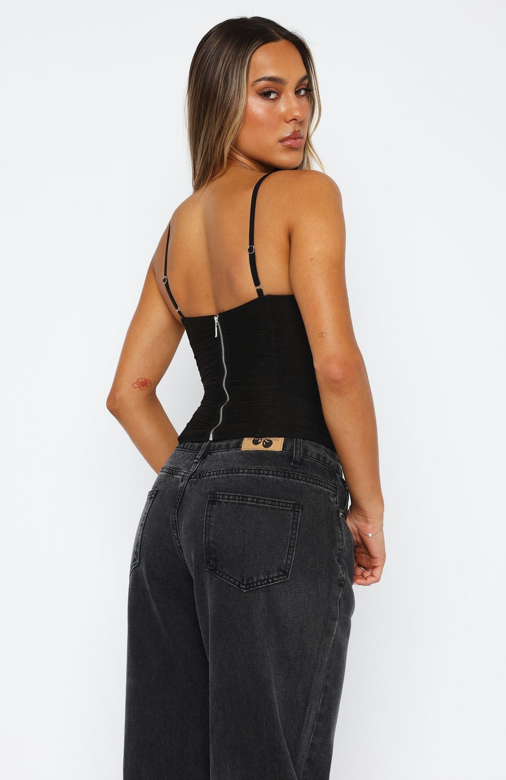 White Fox Heavenly Image Bustier Black