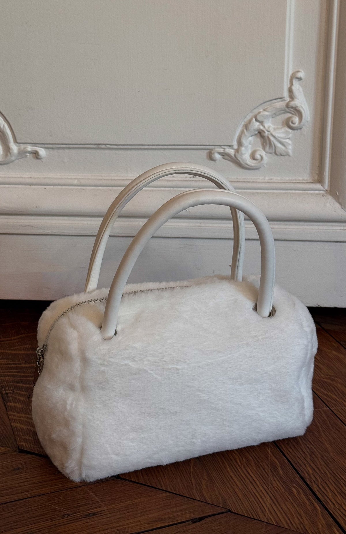 White Fox Reese Top Handle Bag White