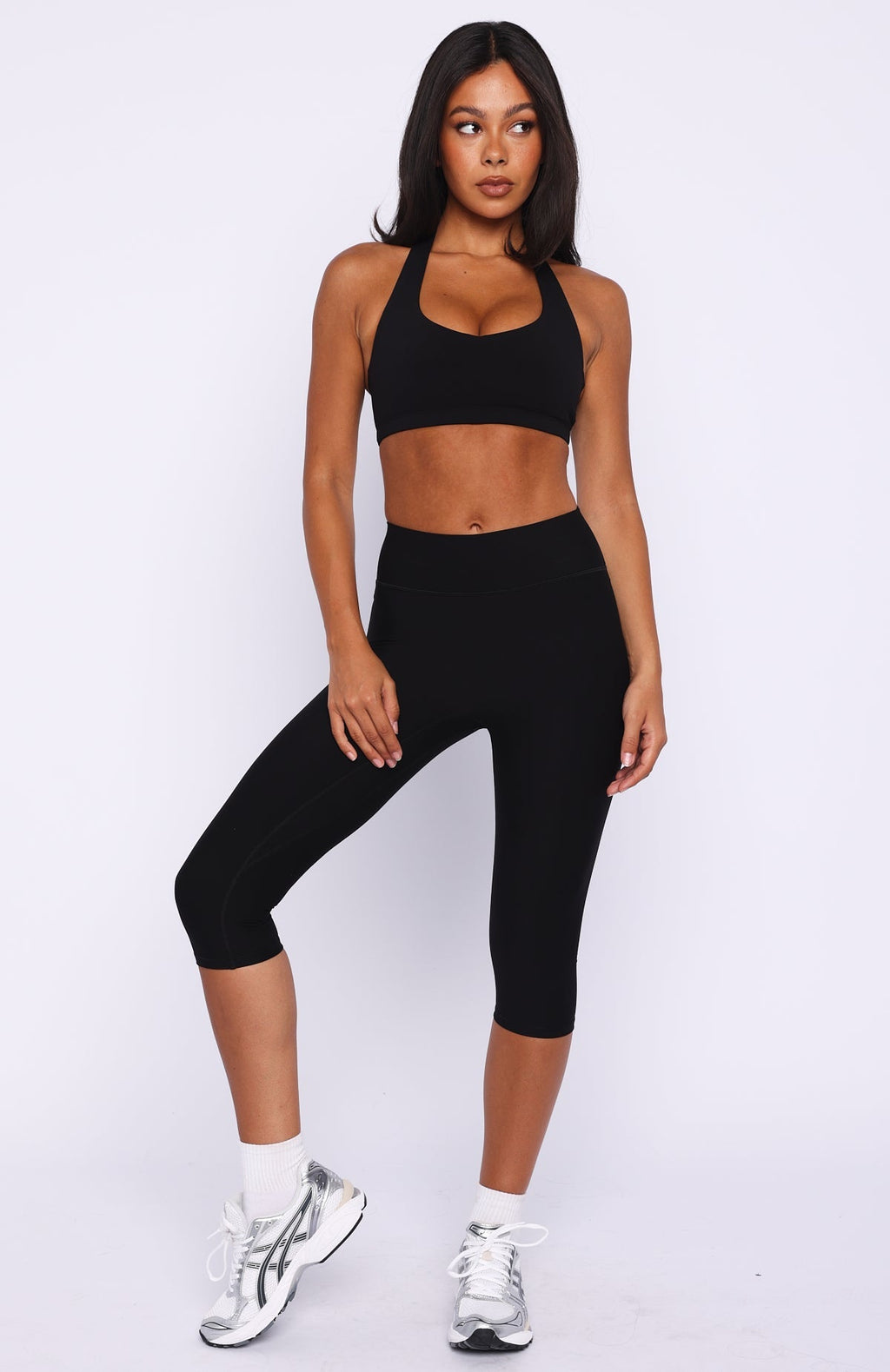 White Fox Sprint Sports Bra Black