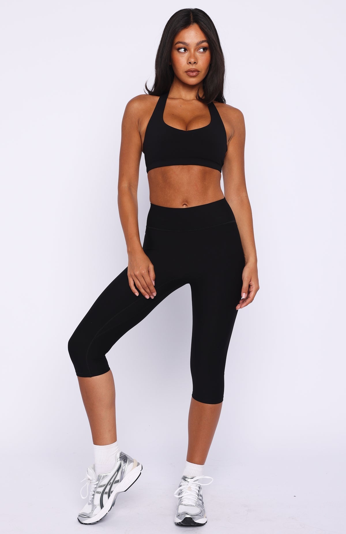White Fox Sprint Sports Bra Black