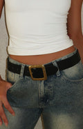 White Fox Esme Belt Black/Gold