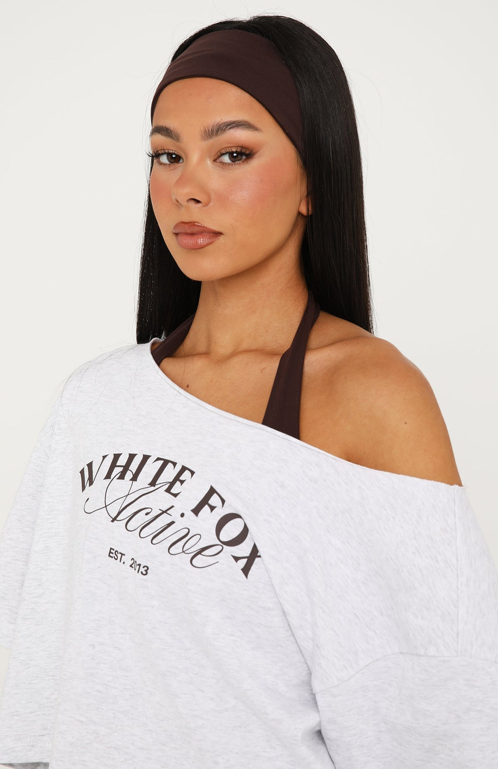 White Fox Studio Headband Dark Chocolate