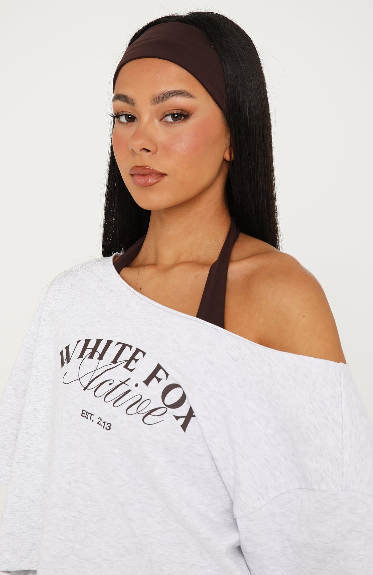 White Fox Studio Headband Dark Chocolate