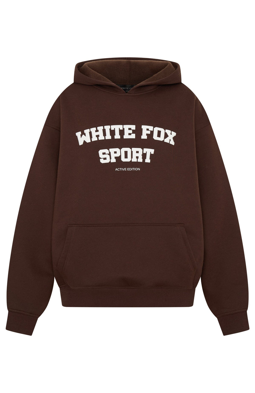 White Fox Winning Team Oversized Hoodie Chocolate