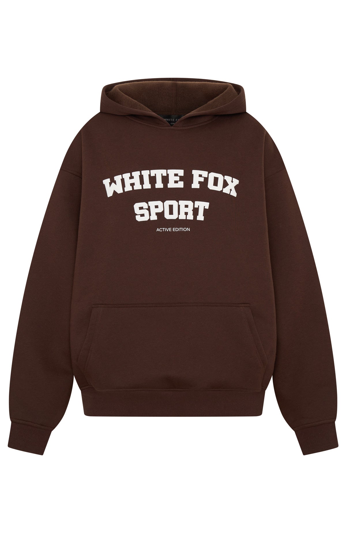 White Fox Winning Team Oversized Hoodie Chocolate