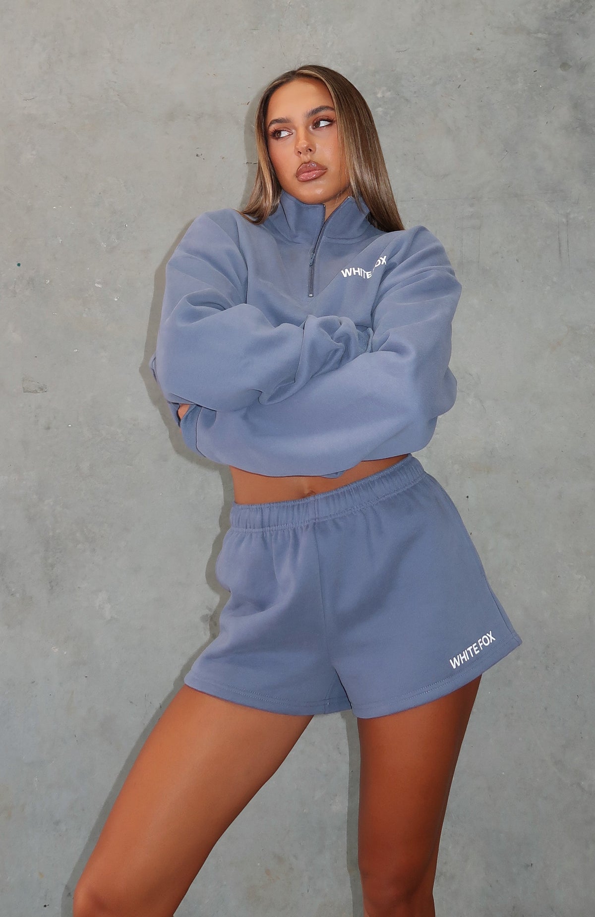 White Fox Core Classic Lounge Shorts Ocean