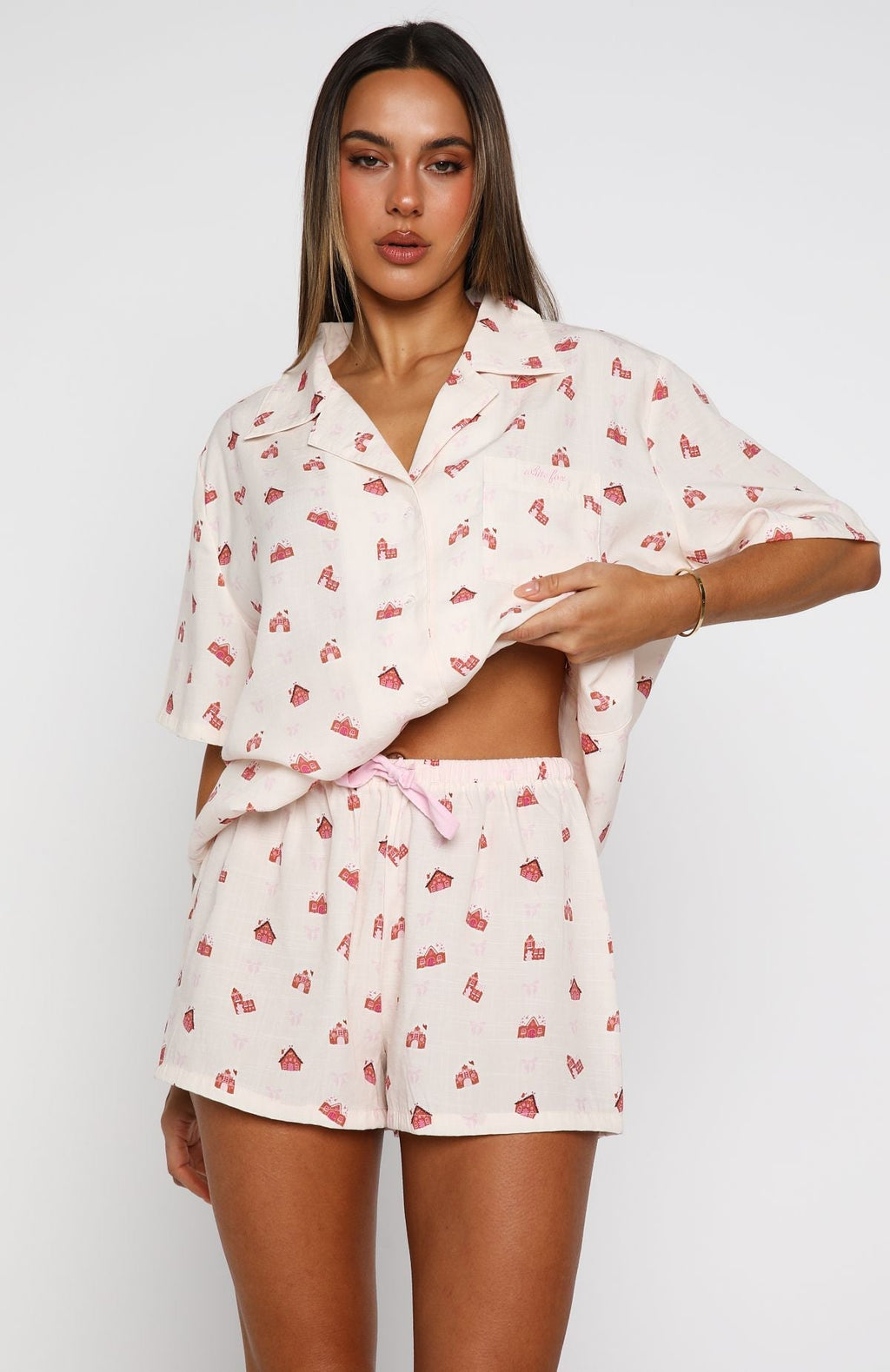 White Fox Offline Pyjama Set Gingerbread Dreams