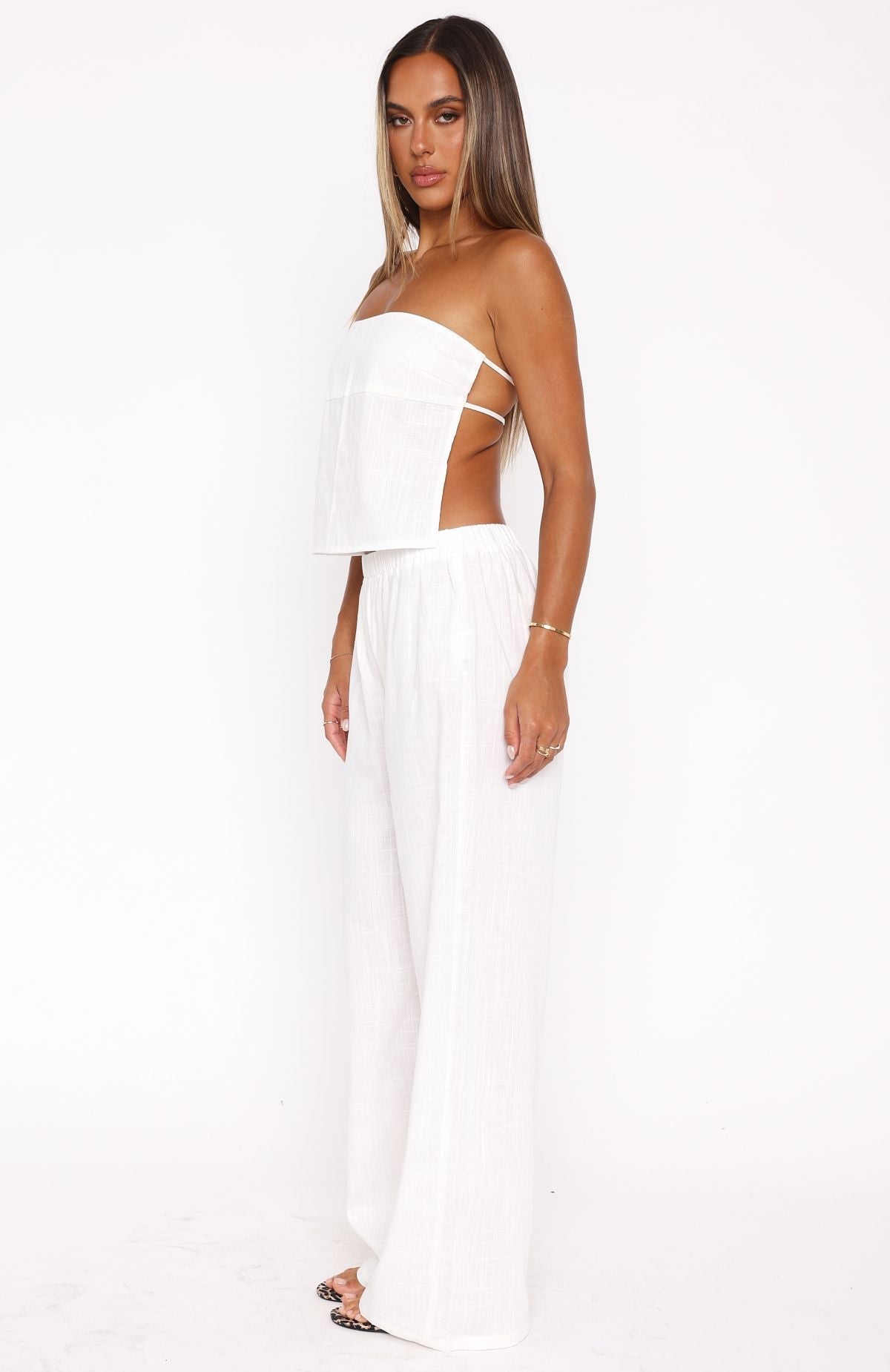 White Fox I Knew You'd Leave Pants White