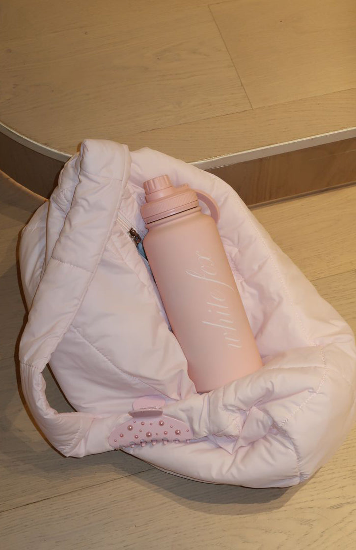 White Fox Mac Shoulder Bag Baby Pink
