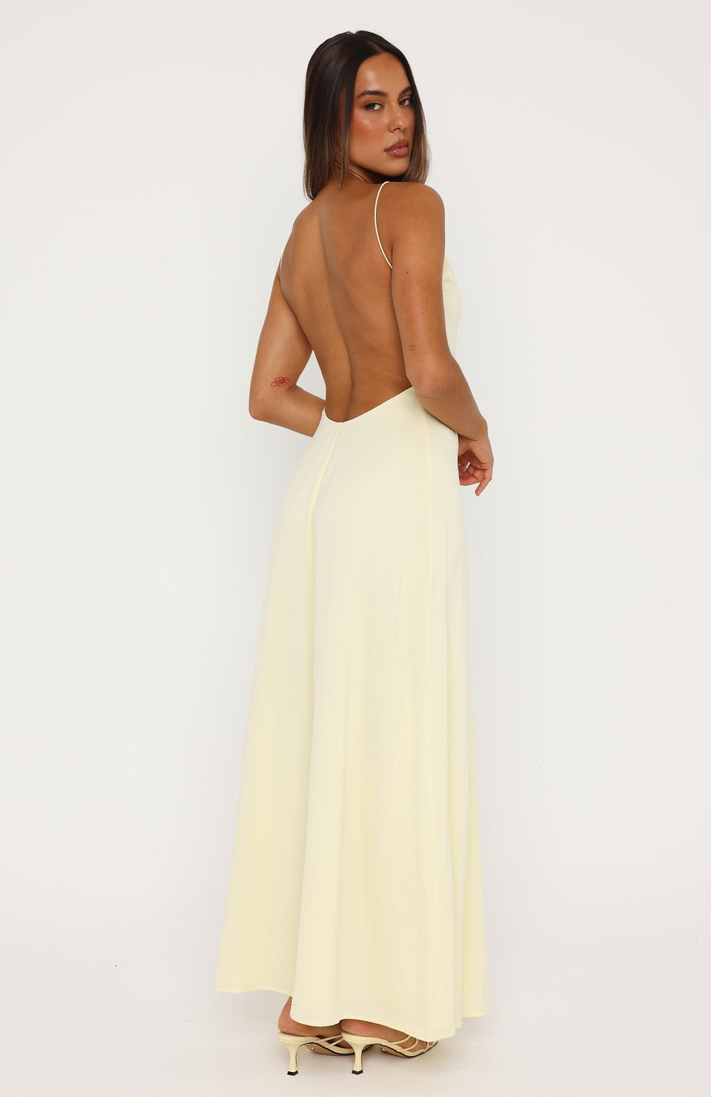 White Fox So Lovely Maxi Dress Lemon