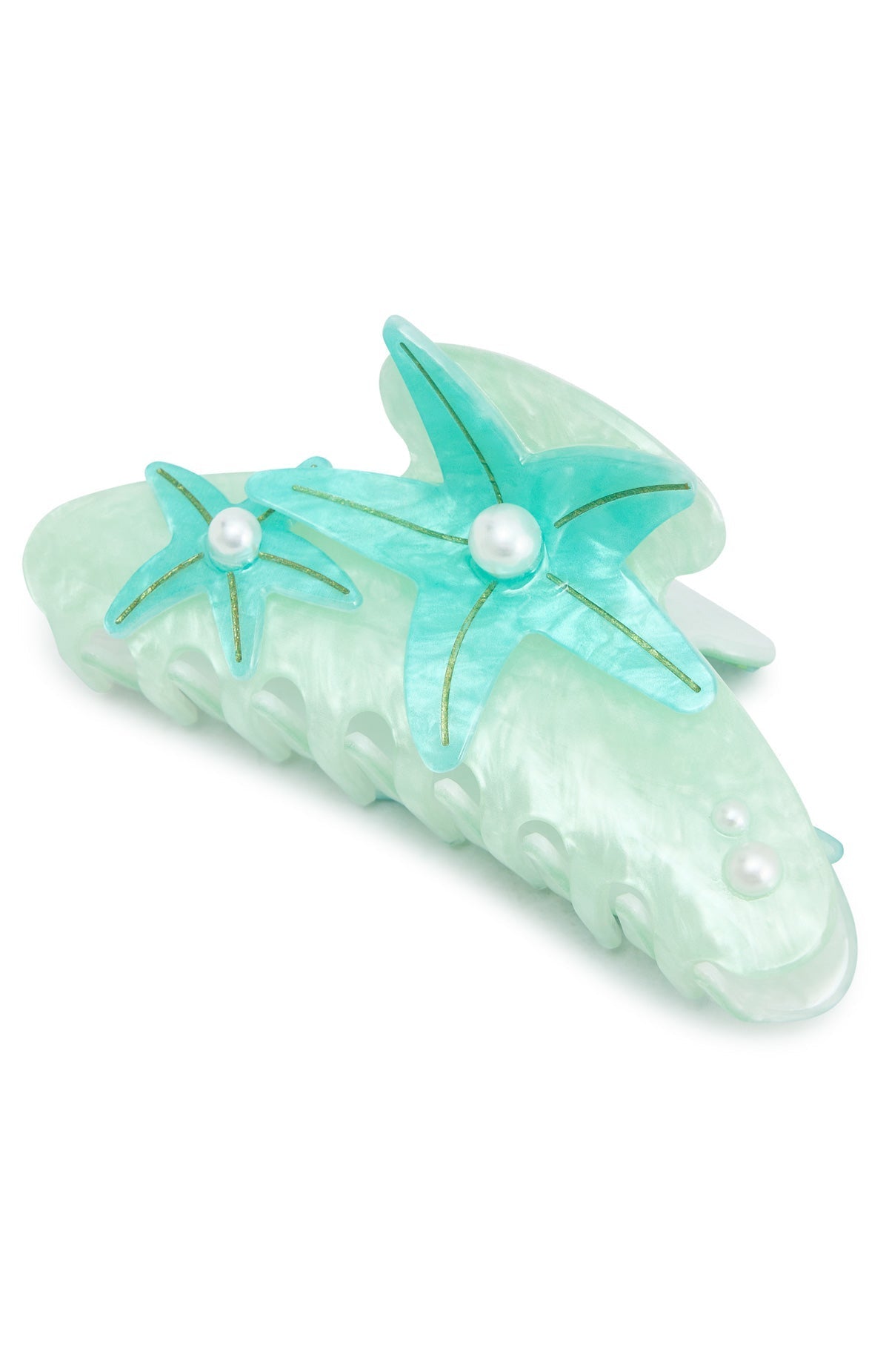White Fox Egon Hair Clip Aqua