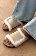 White Fox Elani Sandals Stone