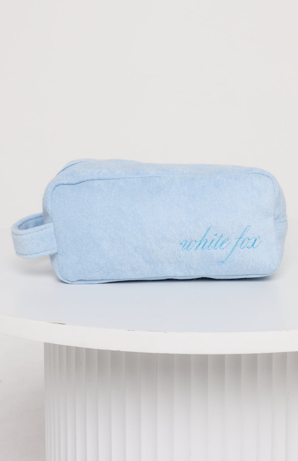 White Fox Lillian Cosmetic Bag Baby Blue