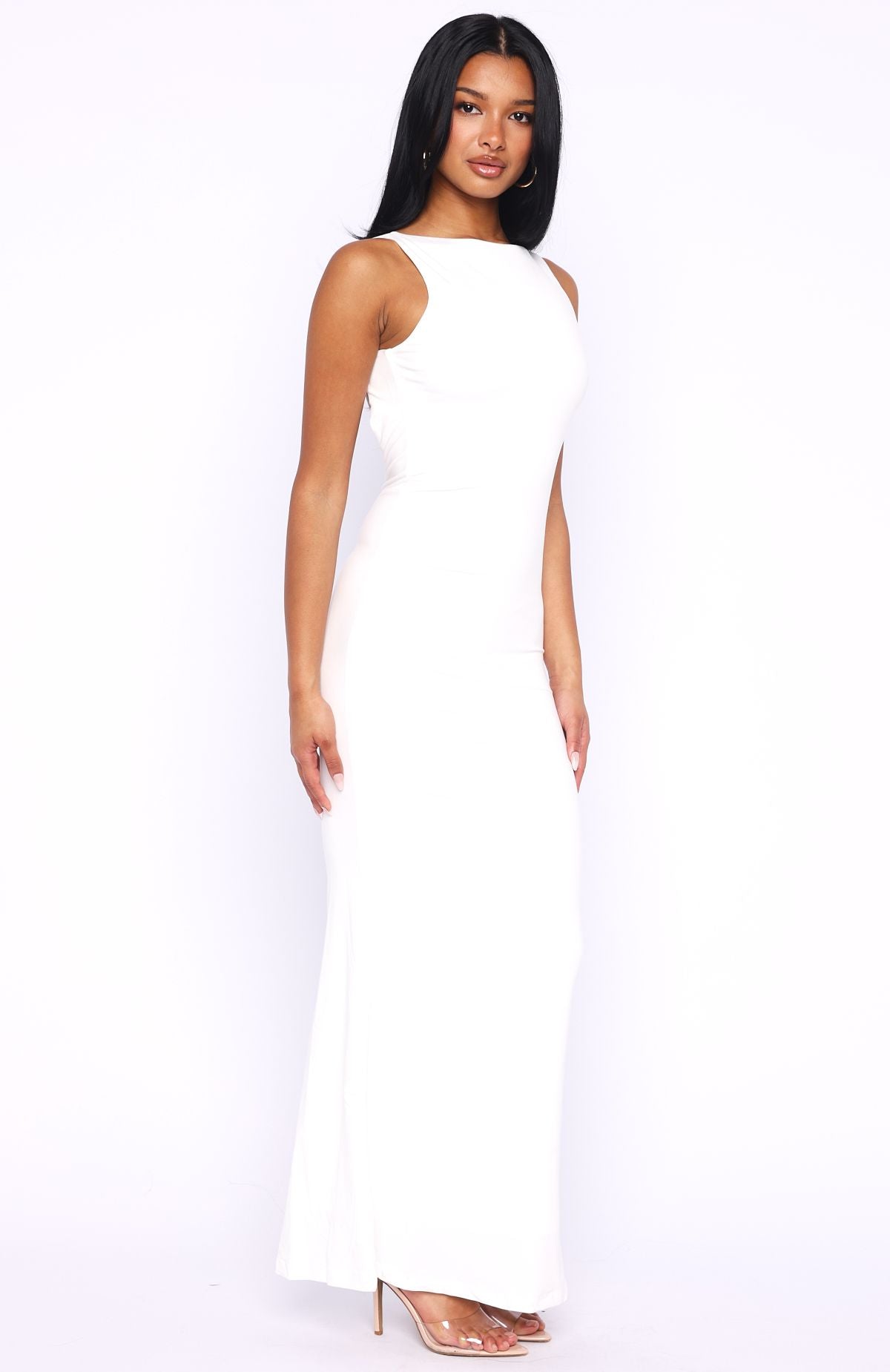 White Fox Country Club Maxi Dress White