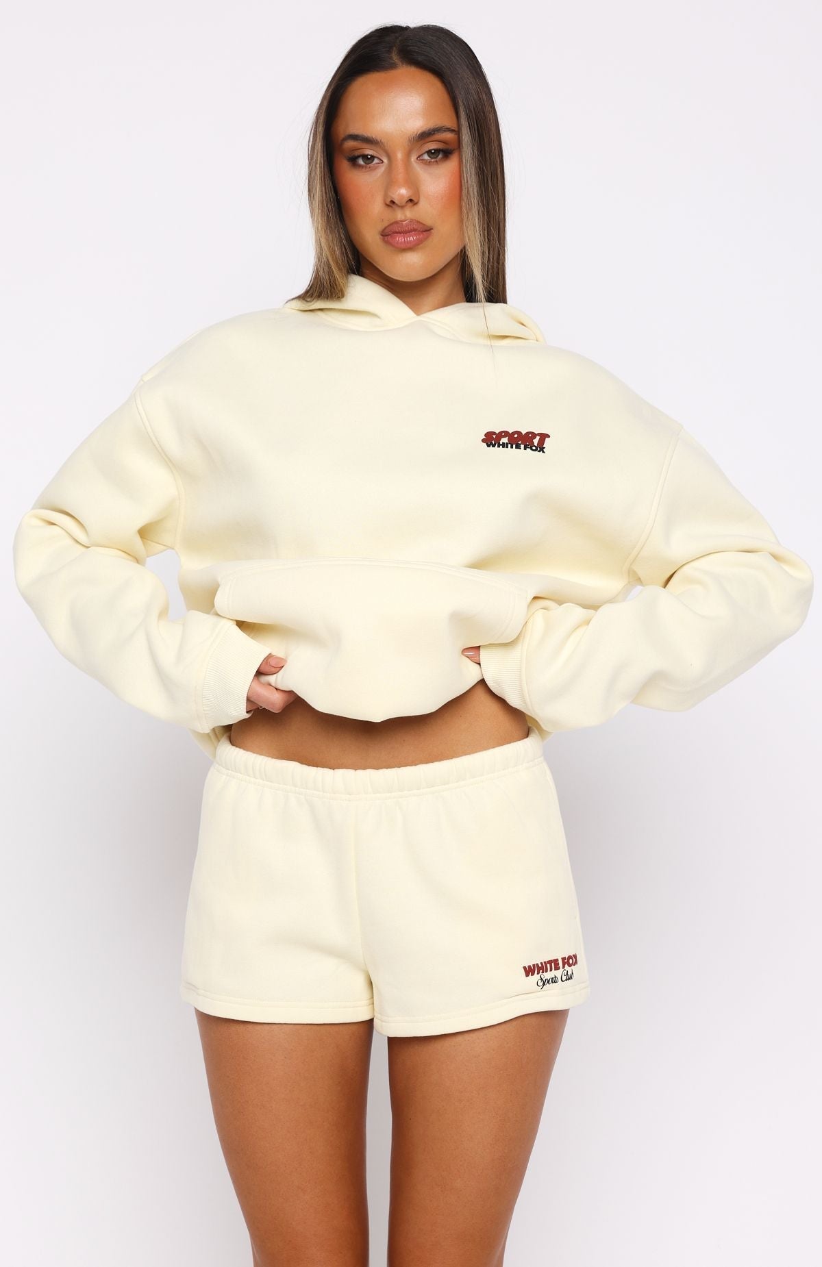 White Fox Club 14 Izzy Lounge Shorts Lemon