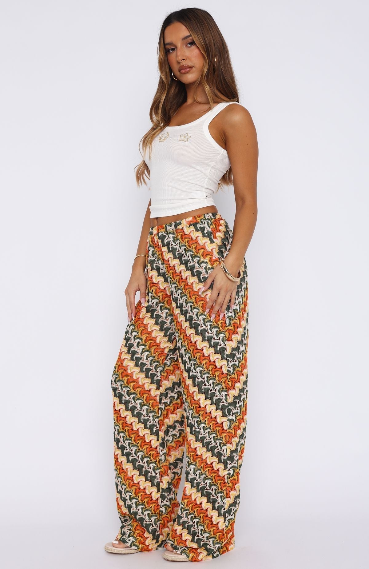 White Fox Long Desire Pants Tropics