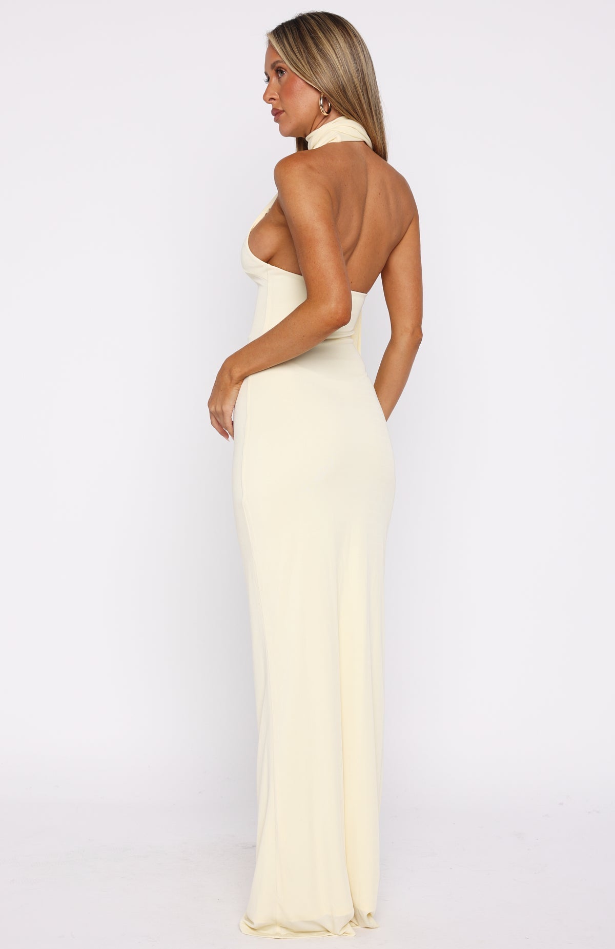 White Fox Sugar High Maxi Dress Lemon