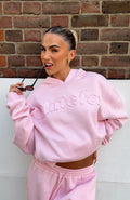 White Fox From The Archives Lexi Oversized Hoodie Pink