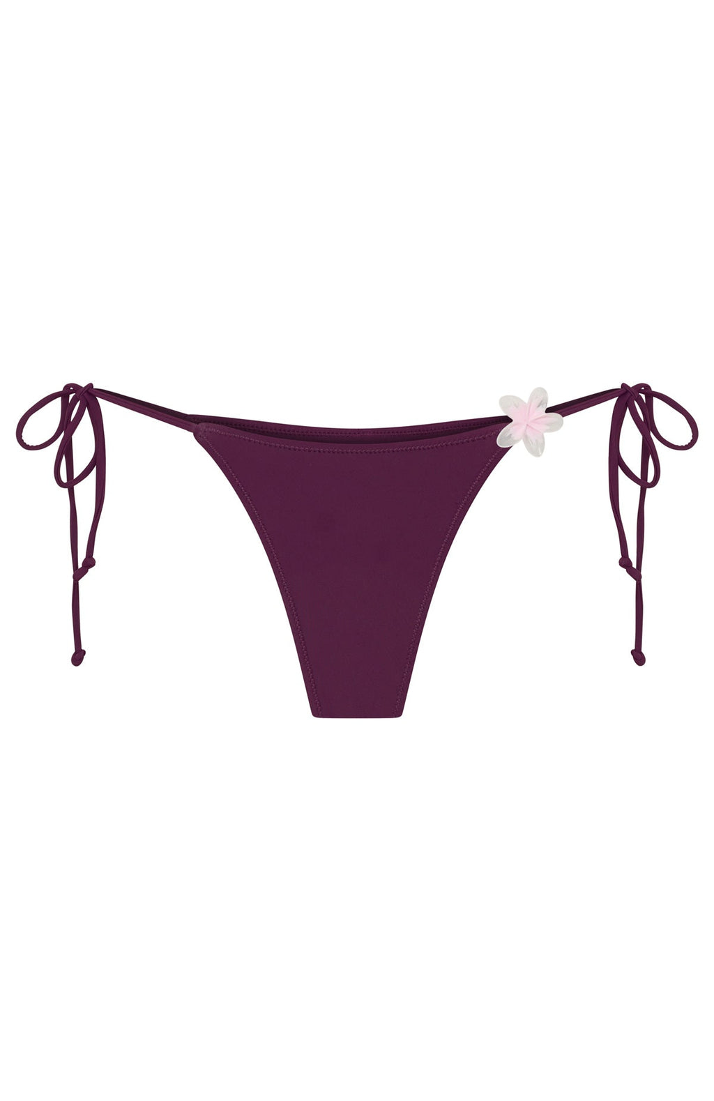 White Fox Frangipani Bliss Bikini Bottoms Plum