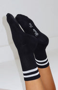 White Fox Grounded Socks Black/White
