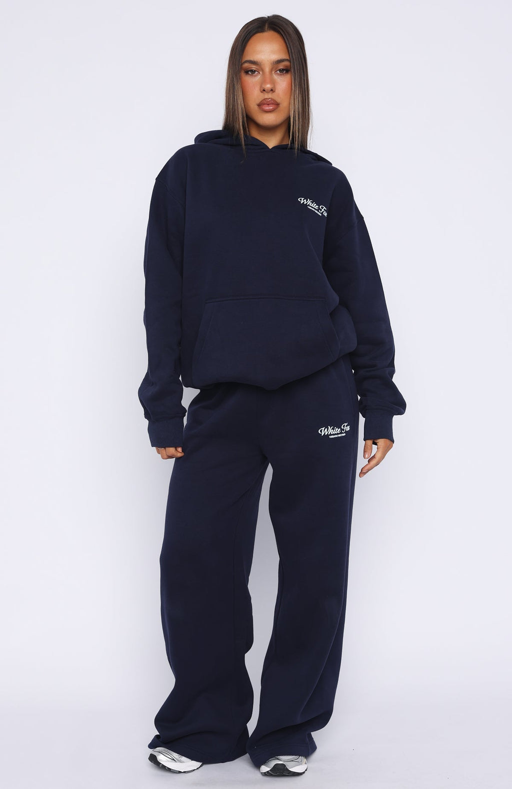 White Fox Verano Sixteen Lilia Oversized Hoodie Navy