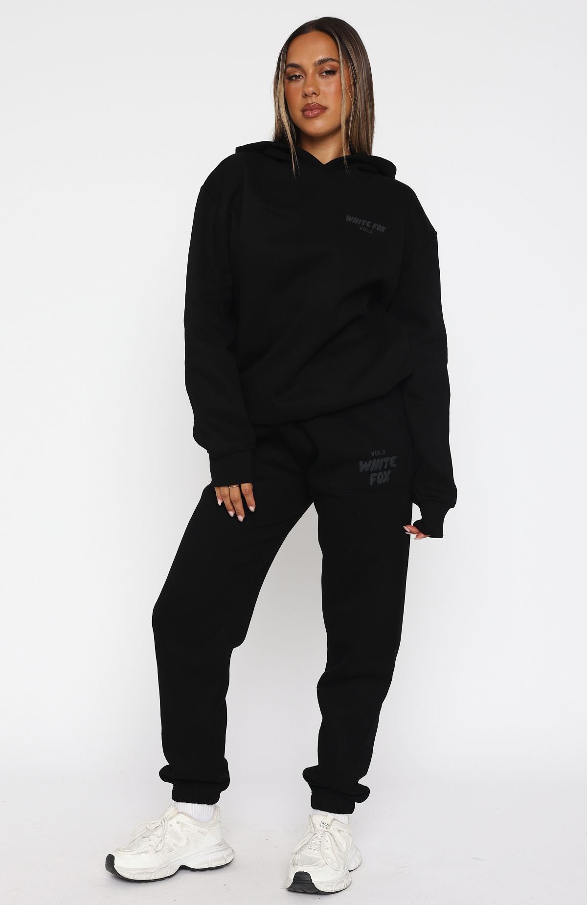 White Fox Offstage Hoodie Onyx