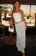 White Fox Beach Bound Maxi Skirt Pearl