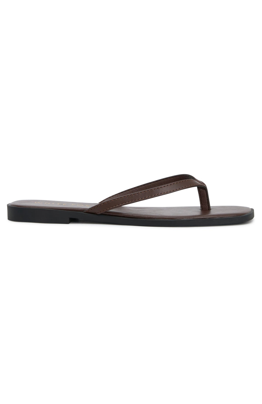 White Fox Breccan Thong Sandals Chocolate