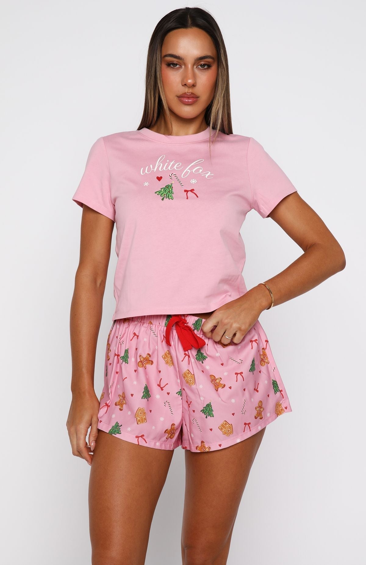 White Fox Sweetheart Pyjama Set Candy Kiss