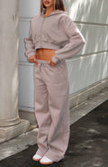 White Fox Stay Lifted Wide Leg Sweatpants Cinnamon