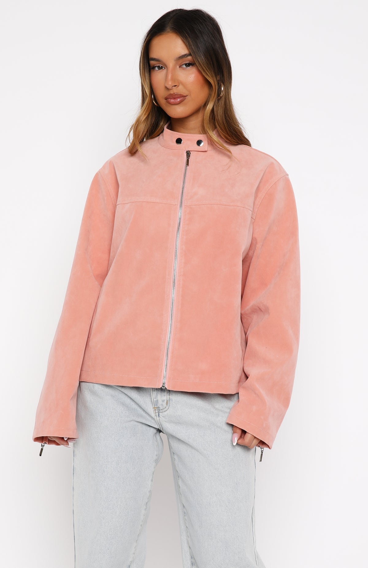 White Fox Love Is Blind Jacket Pink
