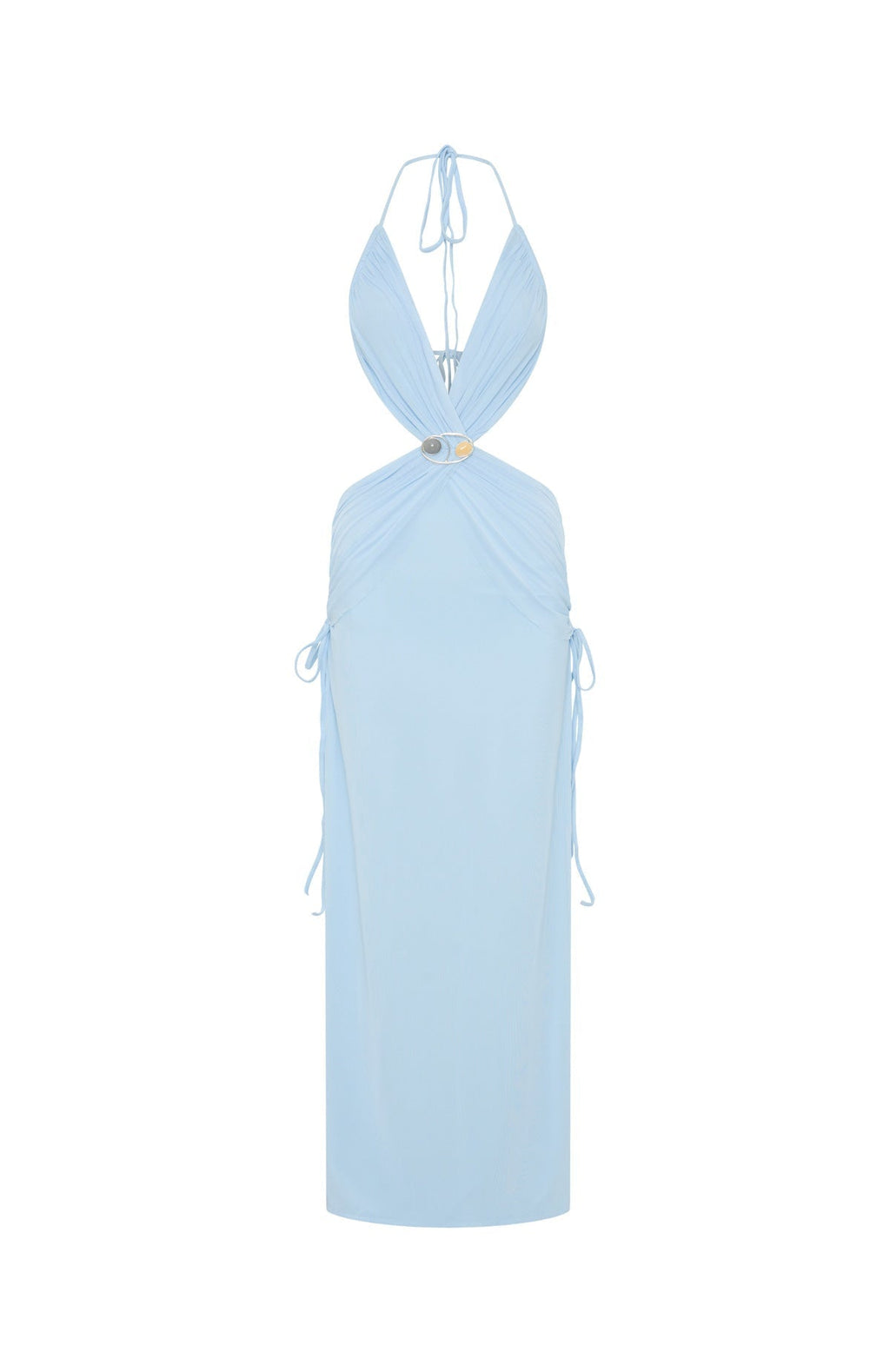 White Fox Mariposa Maxi Dress Ice Blue
