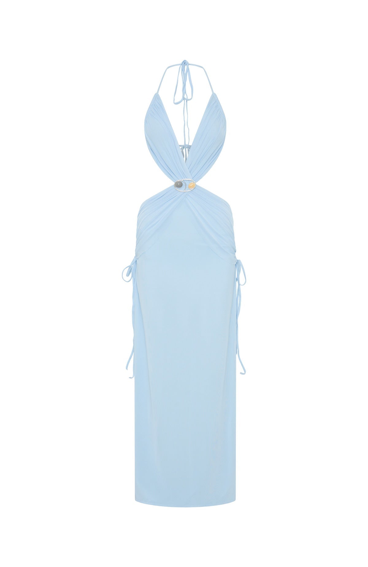 White Fox Mariposa Maxi Dress Ice Blue