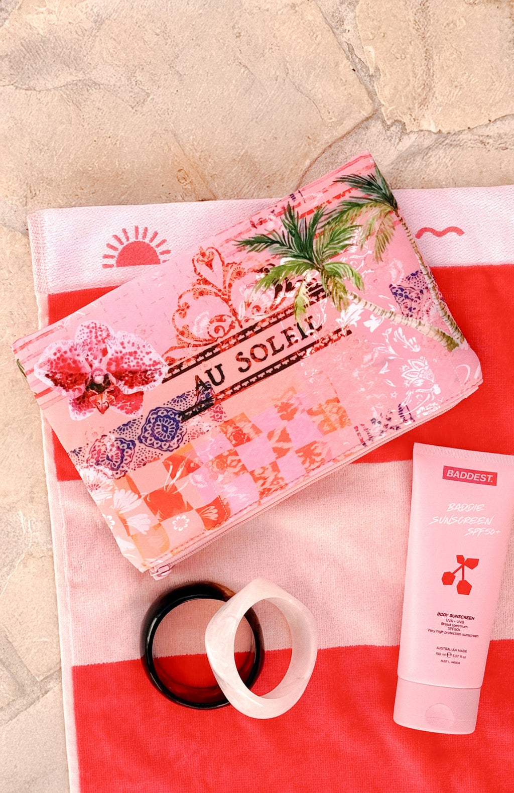 White Fox Elodie Pouch Pink Soleil