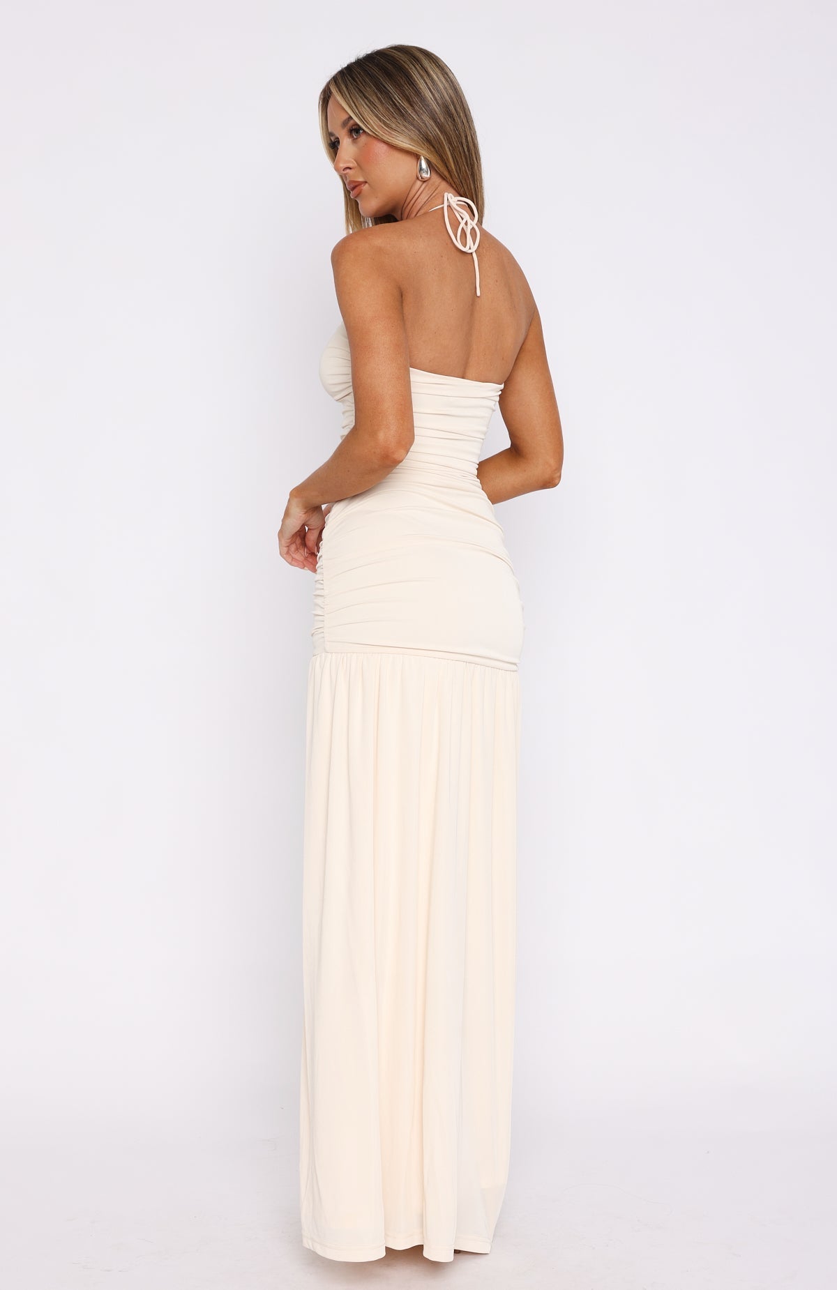 White Fox Sweet Skies Maxi Dress Cream
