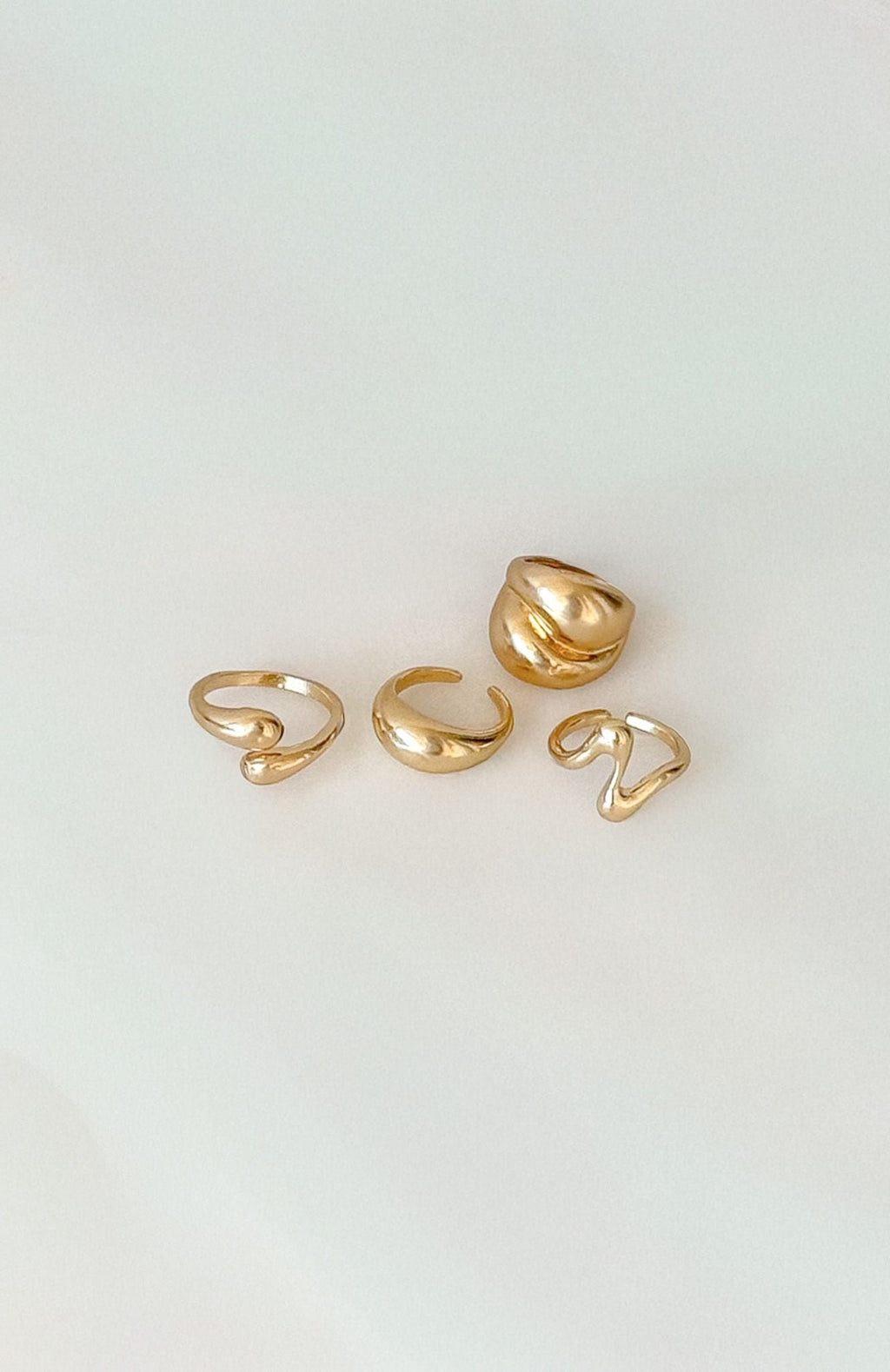 White Fox Zyaire Ring Set Gold