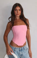 White Fox Let It Go Strapless Bustier Bubblegum