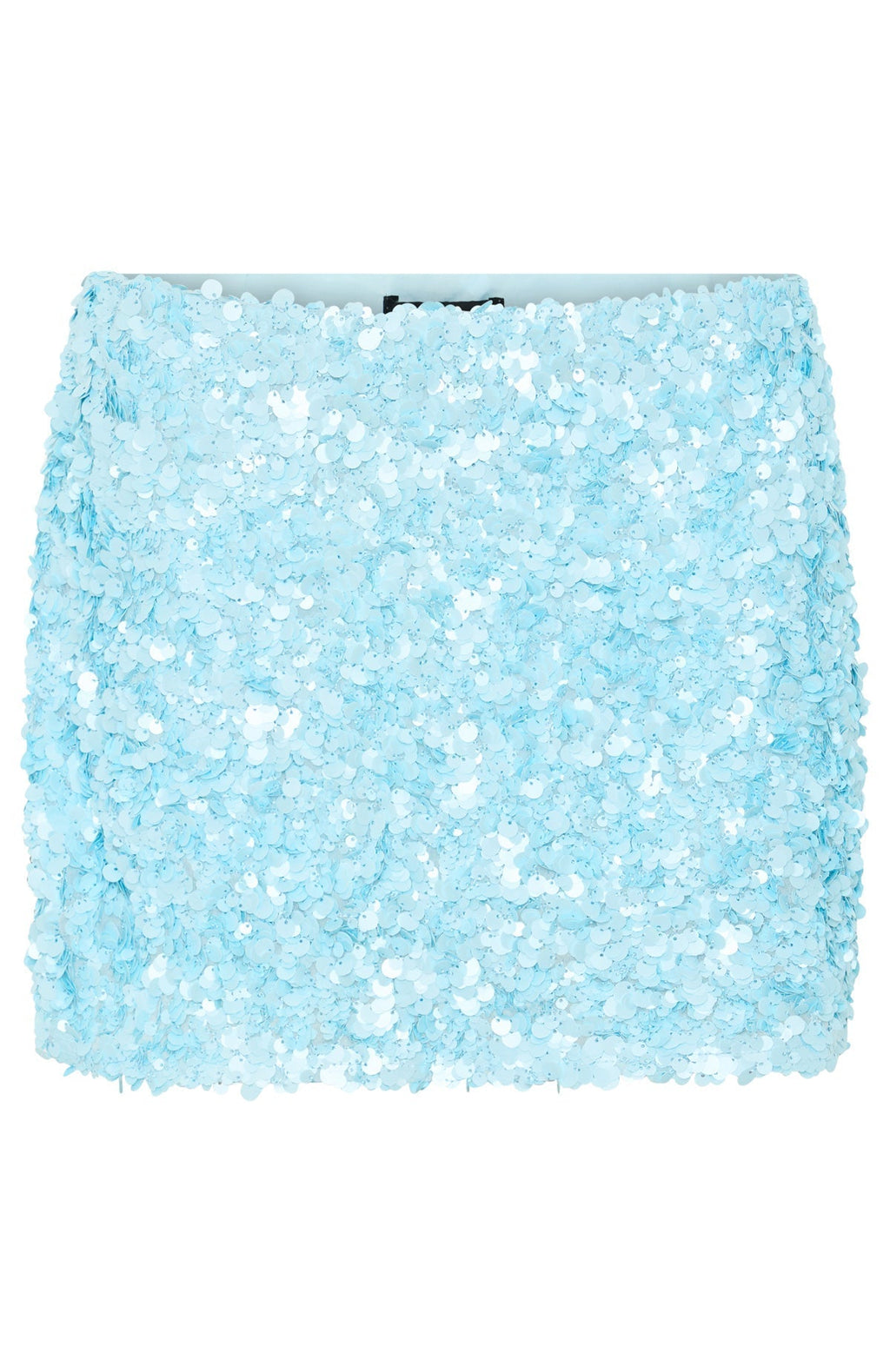 White Fox Soft Power Sequin Mini Skirt Baby Blue