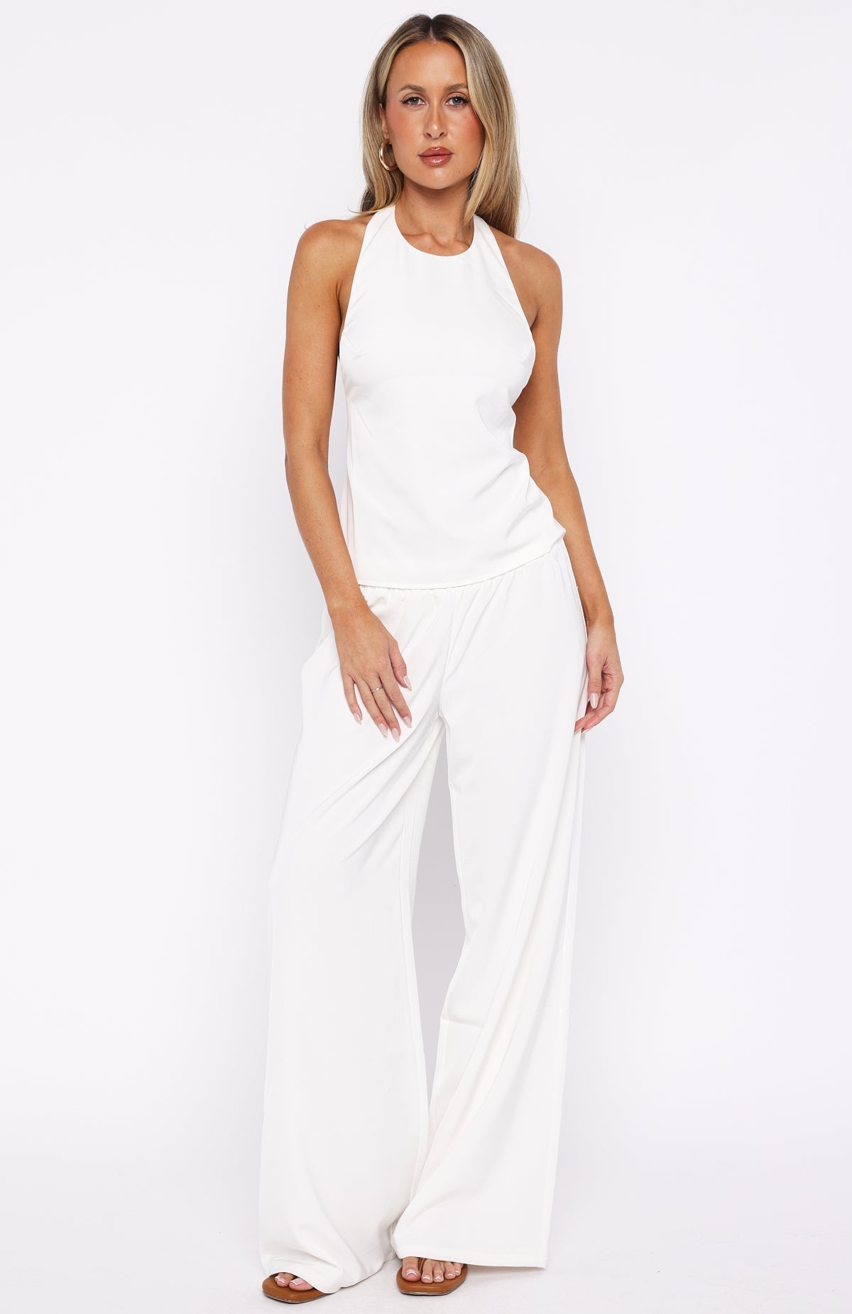 White Fox Way She Walks Pants Pearl