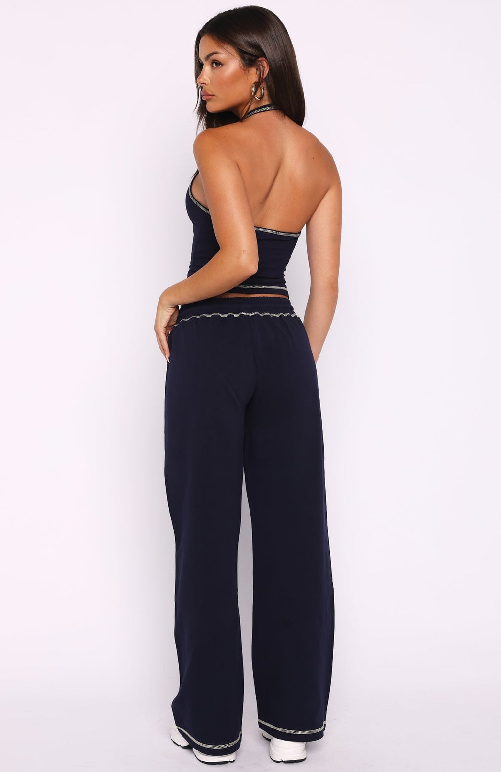 White Fox Chill In Style Track Pants Navy