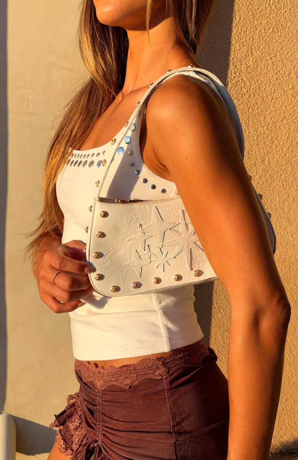 White Fox Nash Shoulder Bag White