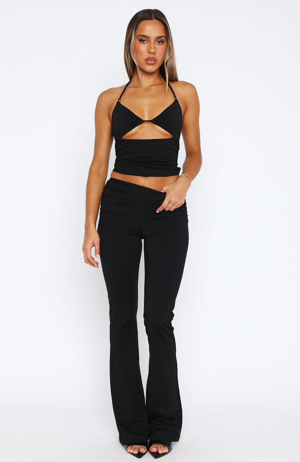 White Fox Rare Combination Pants Black