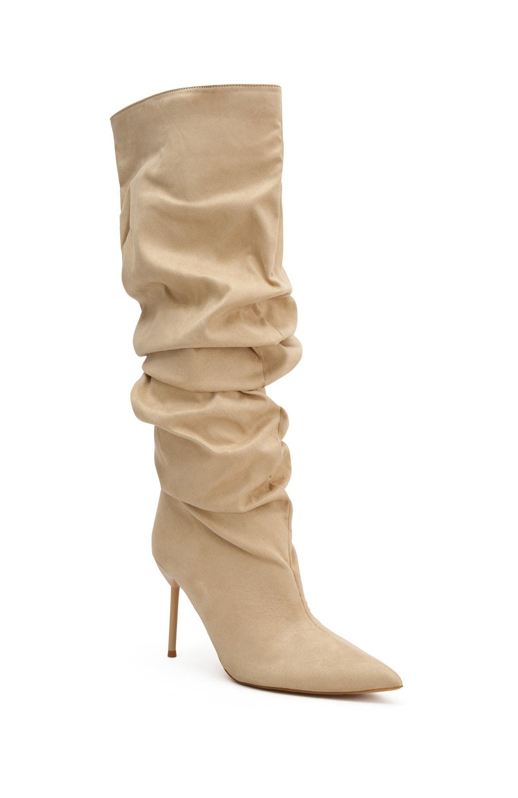 White Fox Redford Knee High Boots Sand