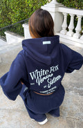 White Fox Verano Sixteen Lilia Oversized Hoodie Navy