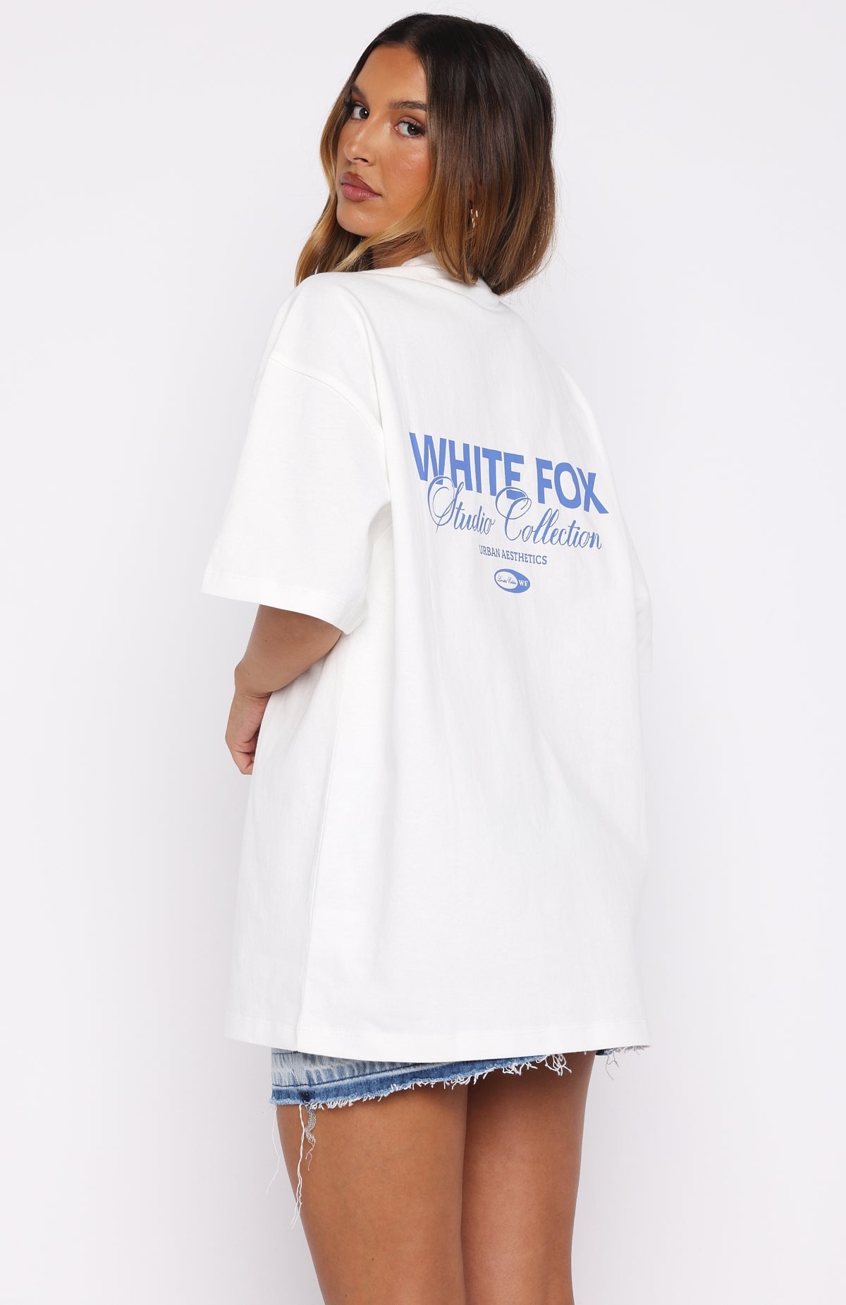 White Fox Having My Way Oversized Tee White