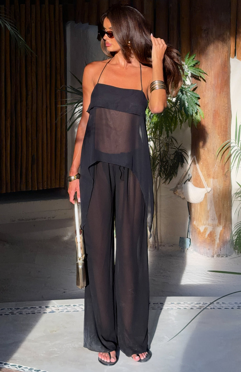 White Fox Croatian Coast Pants Black