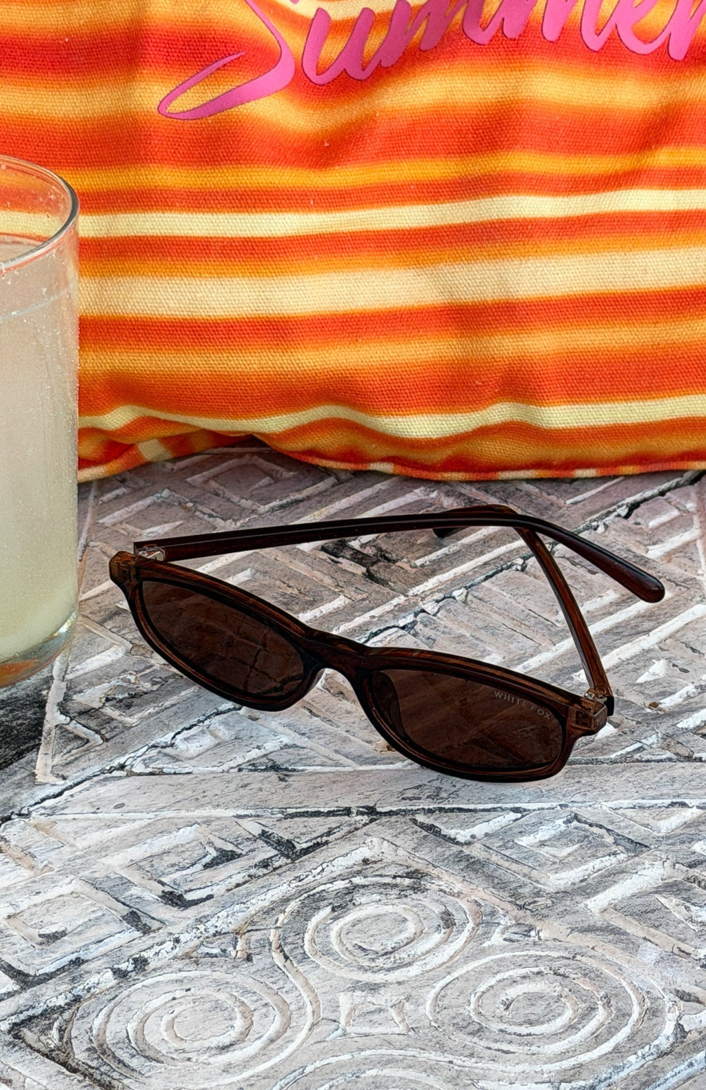 White Fox Agnia Sunglasses Chocolate